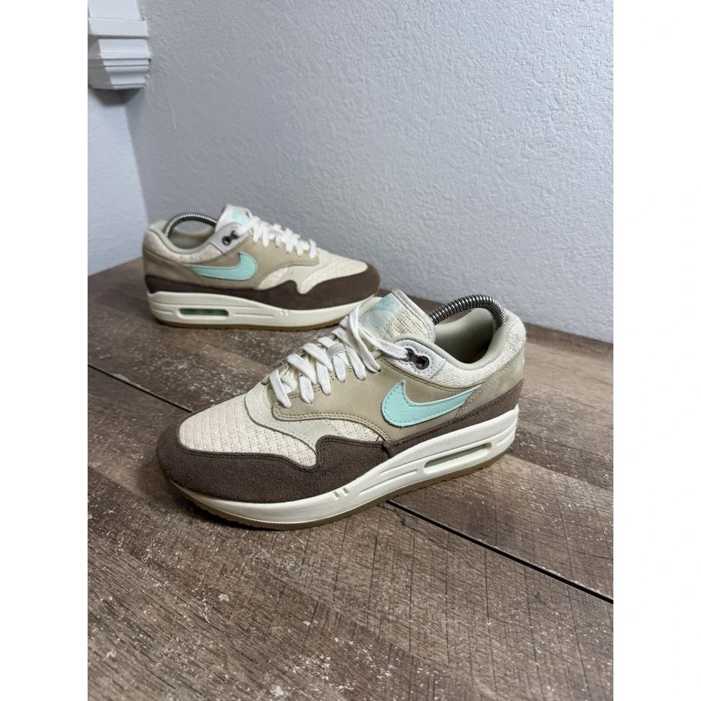 Nike Air Max 1 Premium 2 Retro Men's Size 6.5 8W Crepe Hemp Brown Suede Sneakers